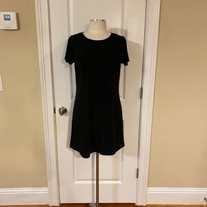 Michael Kors Black Short Sleeve Dress with Zipper Back Medium